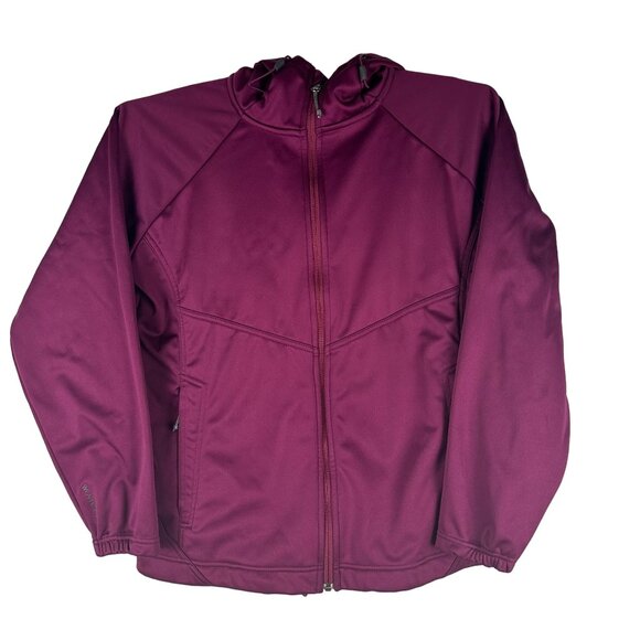 Natural Reflections Women's XL Burgundy Polyester Hooded Jacket - Picture 1 of 6